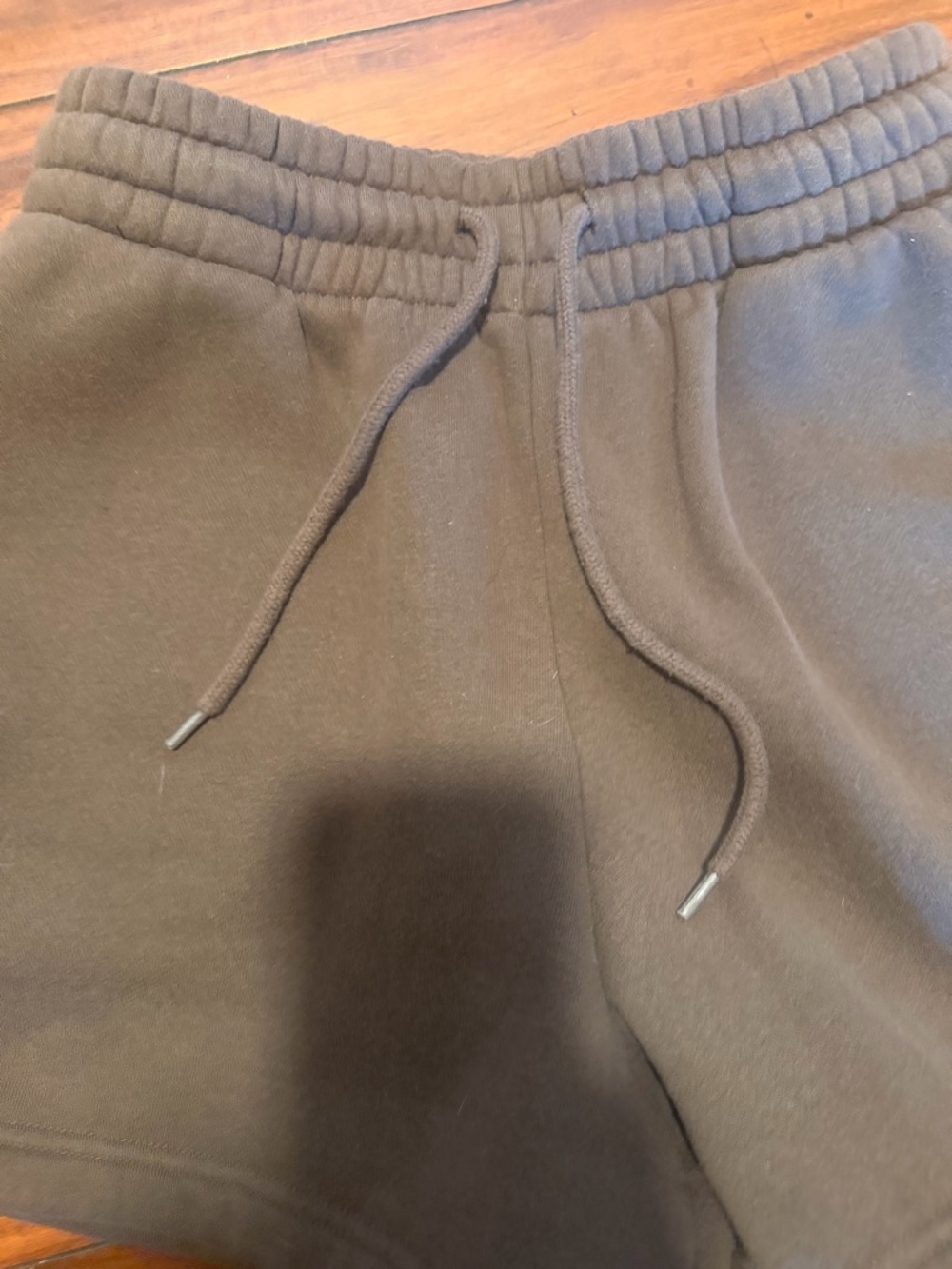 White Fox Brown Drawstring Athletic Lounge Shorts - Picture 9 of 9